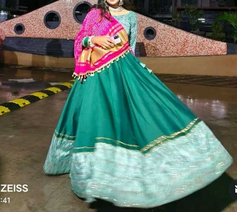 Stunning Teal &amp; Pink Lehenga Choli
