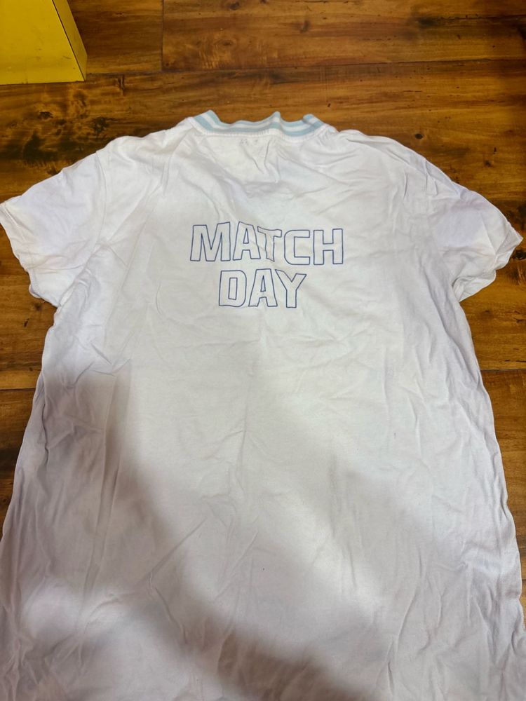 3 White "Match Day" T-Shirt