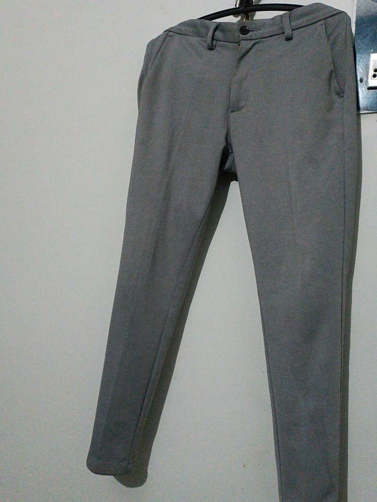 Gray Slim Fit Pants