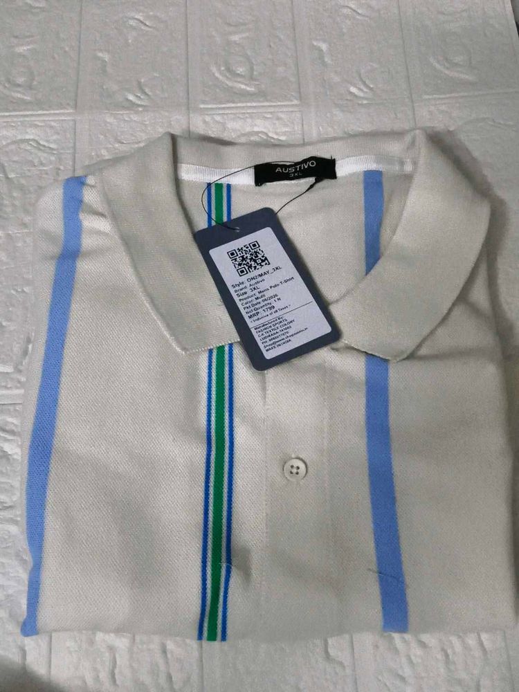 Men's Striped Polo Shirt