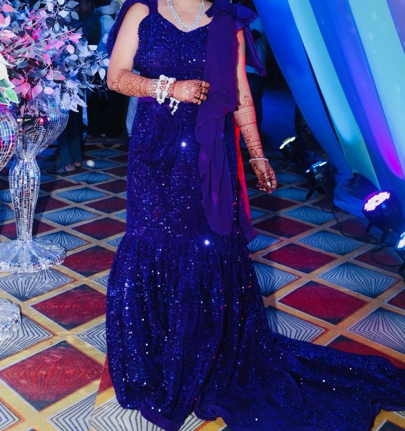 Sparkling Royal Blue Sequin Gown