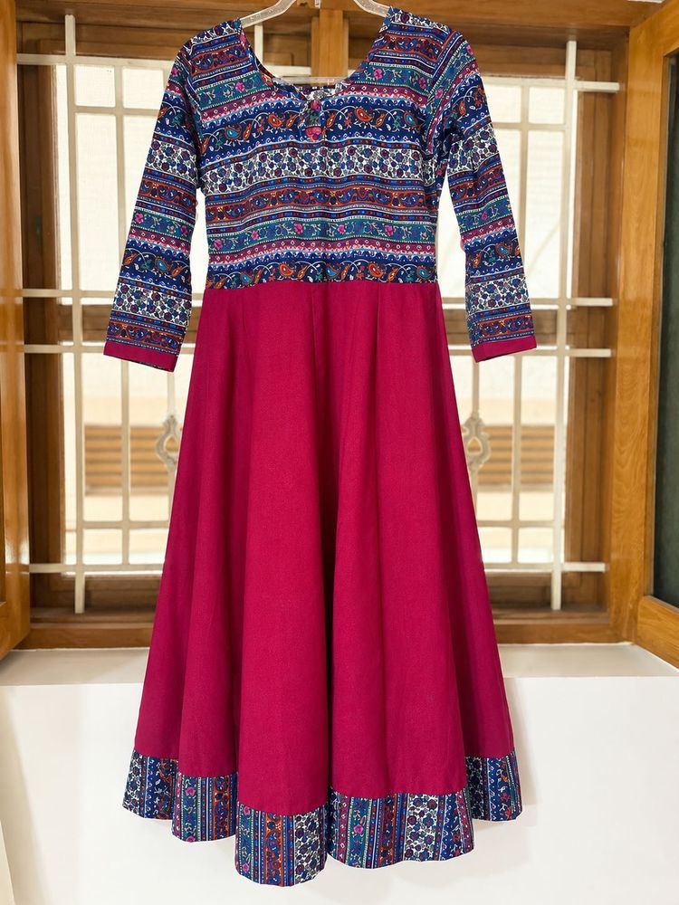 Beautiful Maroon Printed Kurta