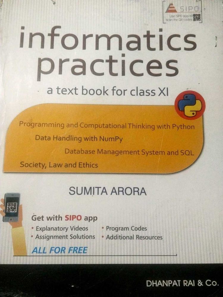 Informatics Practices Textbook Class XI