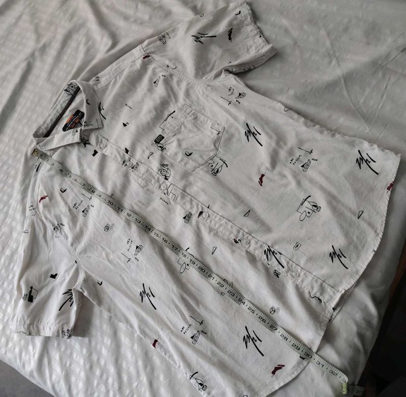 Men's Graphic Print Short Sleeve Shirt