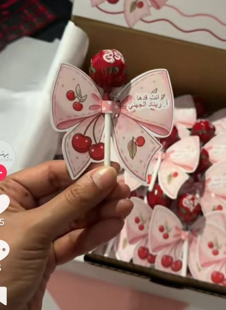 Red Flower Embellishments