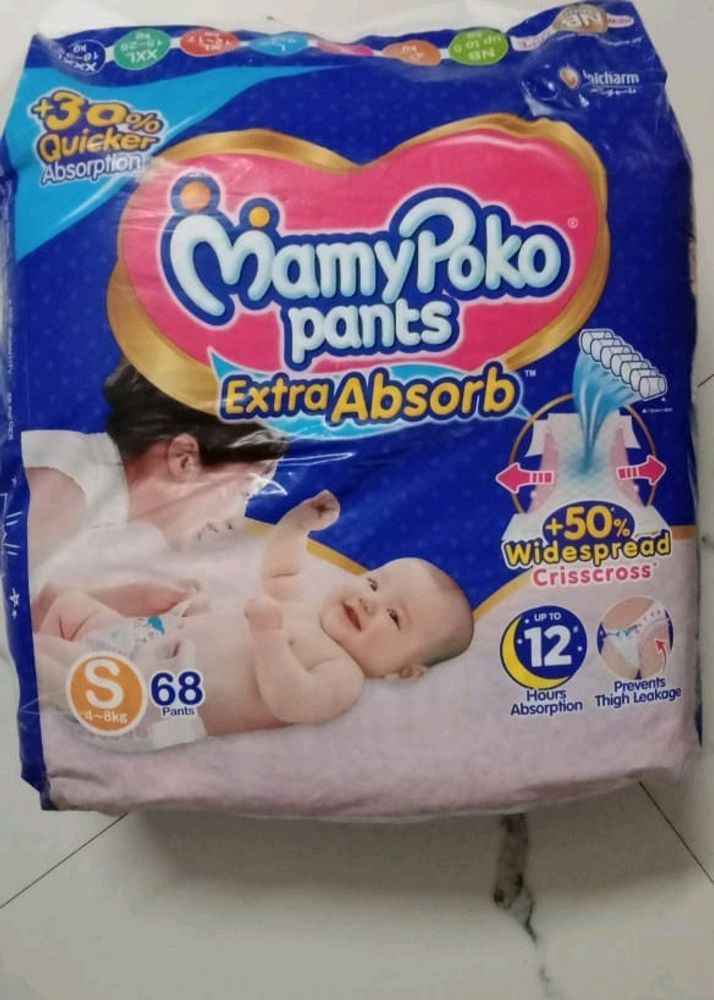 Mamy Poko Pants Extra Absorb S size 68 Pieces