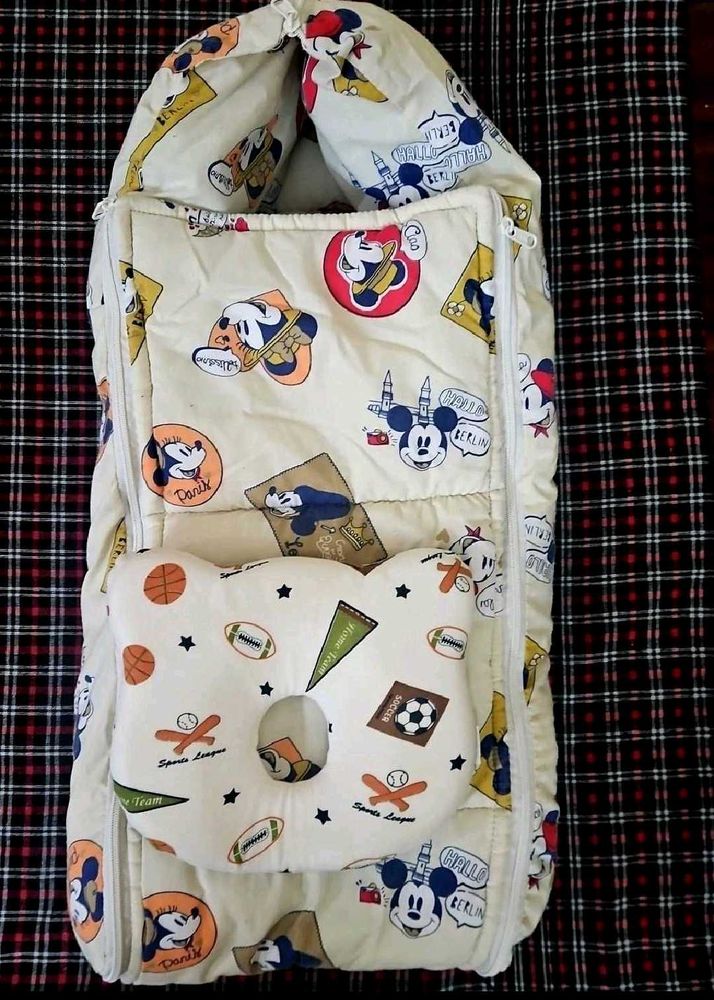 Mickey Mouse Baby Sleeping Bag with Pillow