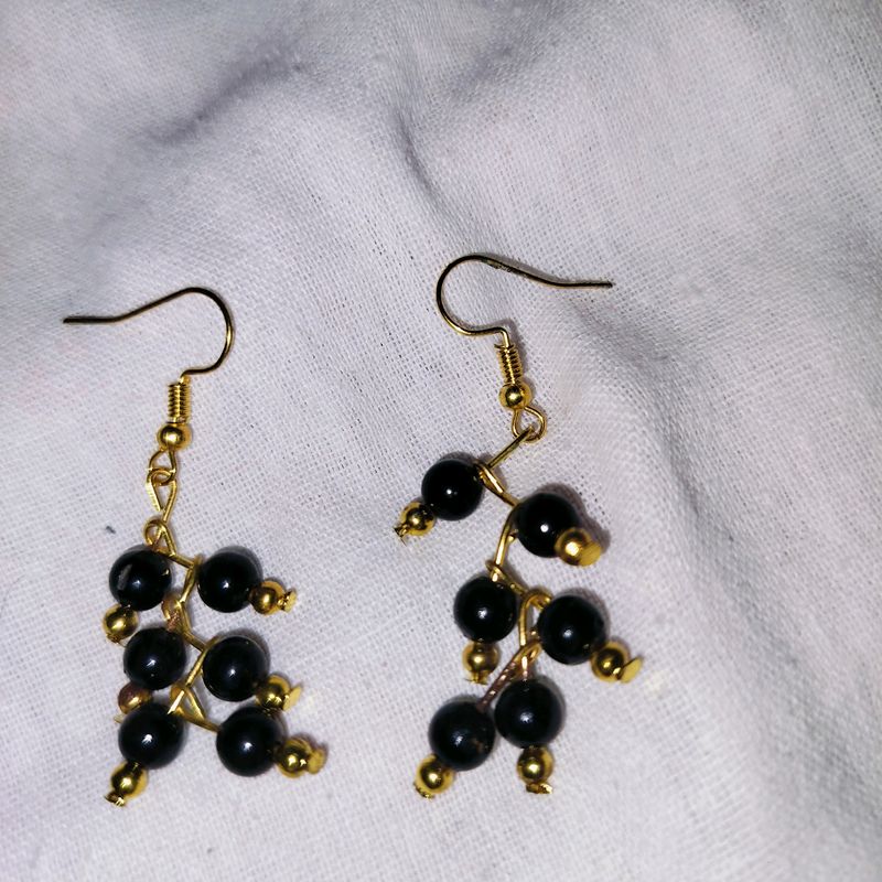 Earrings Black Pearl For Women