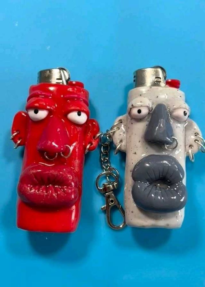 Quirky Piercing Face Lighter Case | Fancy Cover