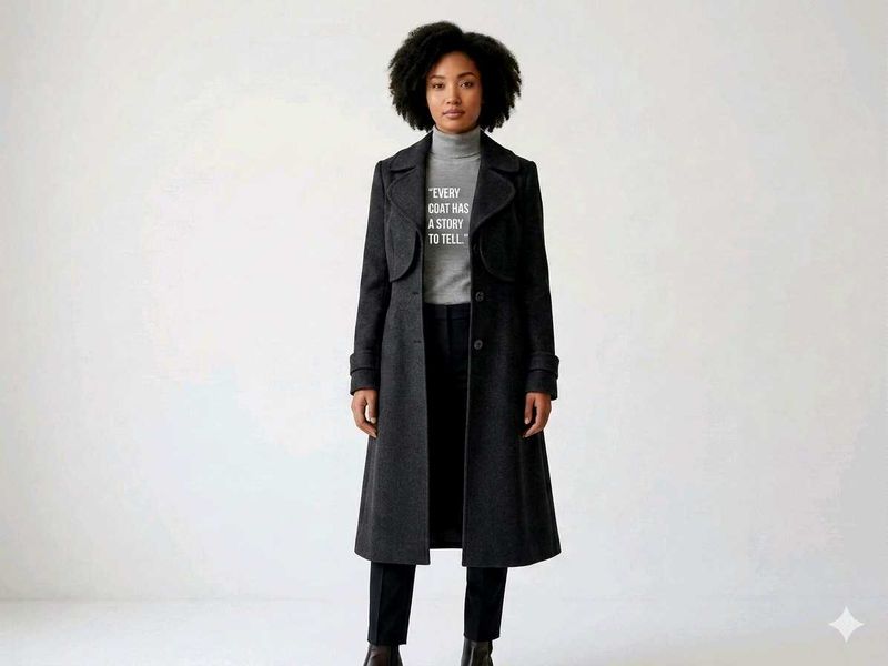 Women's long dress coat