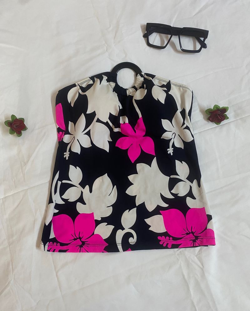 Floral Halter Top