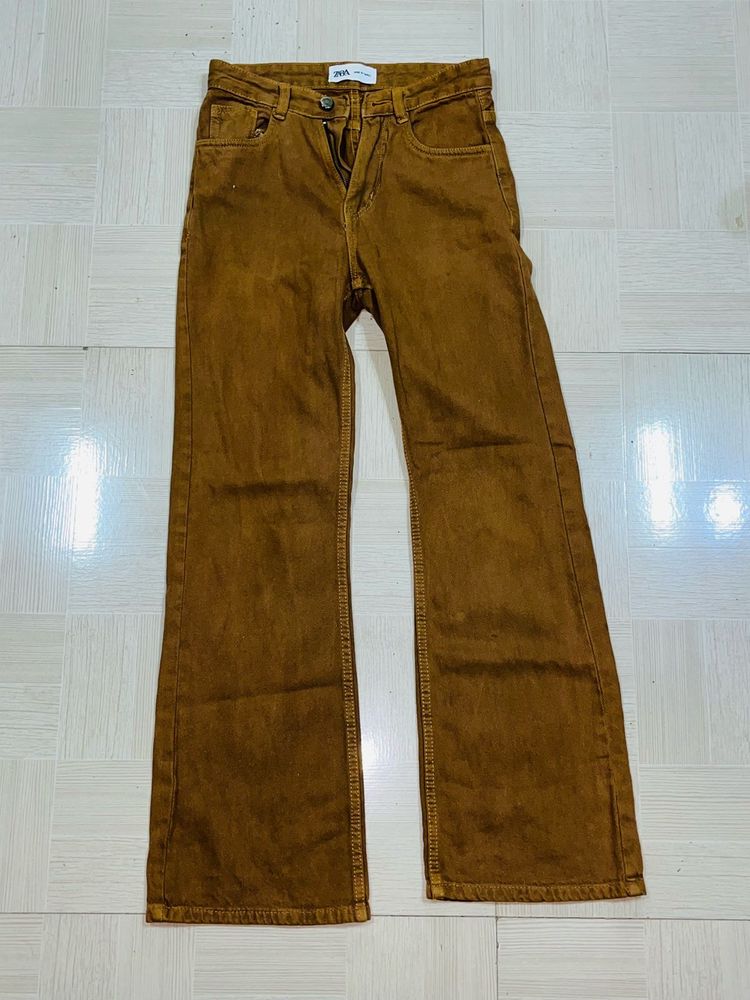 Kids Brown Flare Jeans