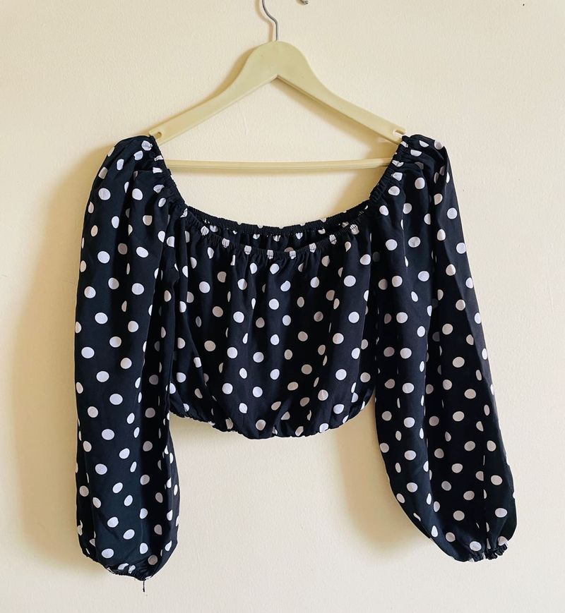 Polka Dot Crop Top