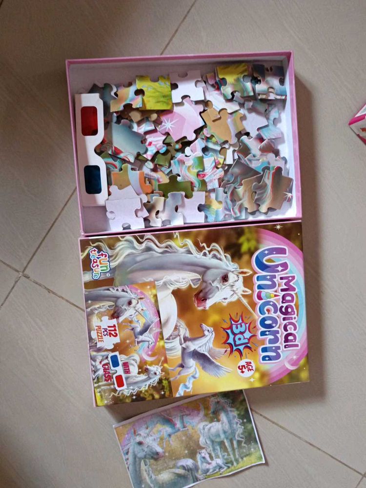 Magical Unicorn 3D Puzzle Used Once