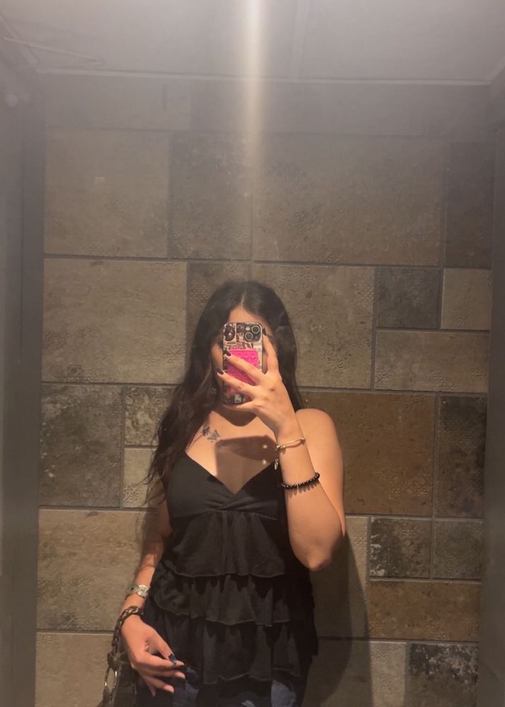 y2k black vintage top