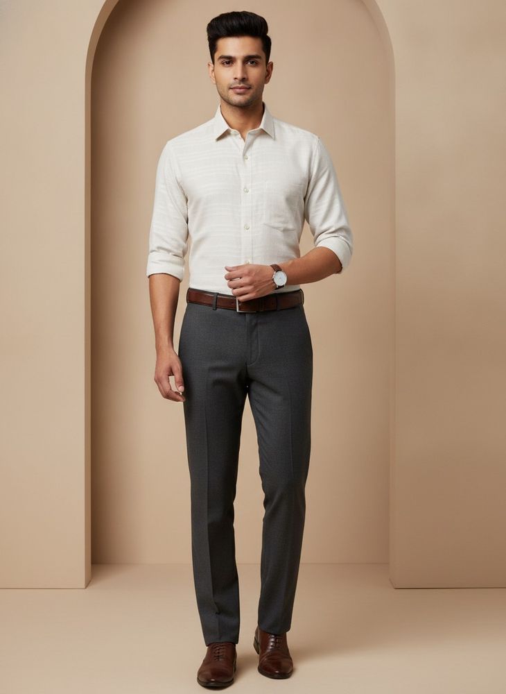 Men's Textured Formal Shirt