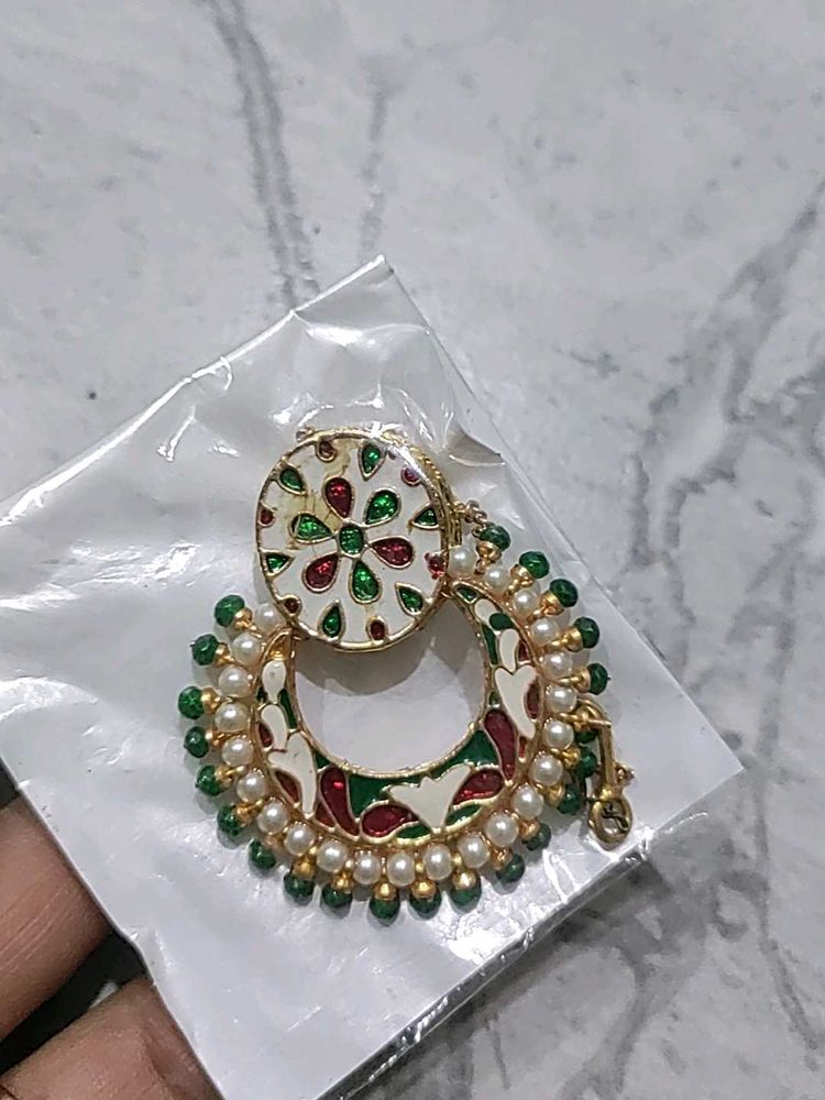 Exquisite Enamel Jhumka Earrings