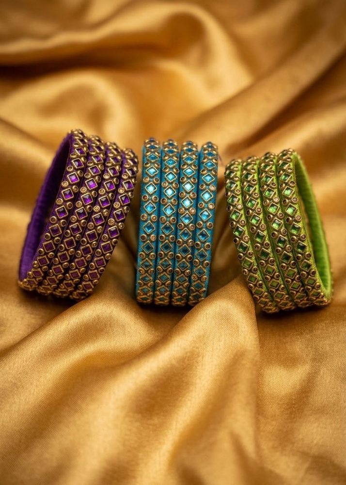 Traditional Bangles 3 Colour Combo - 4 bangle each