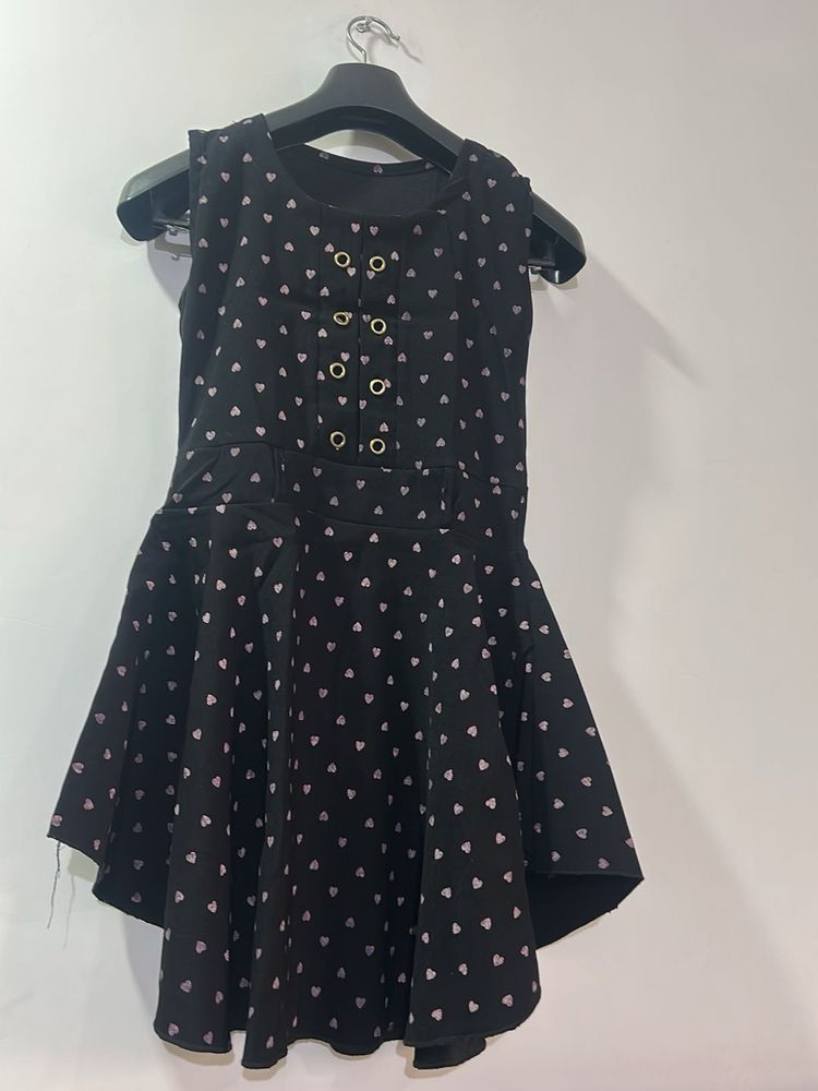 Cute Heart Print Dress