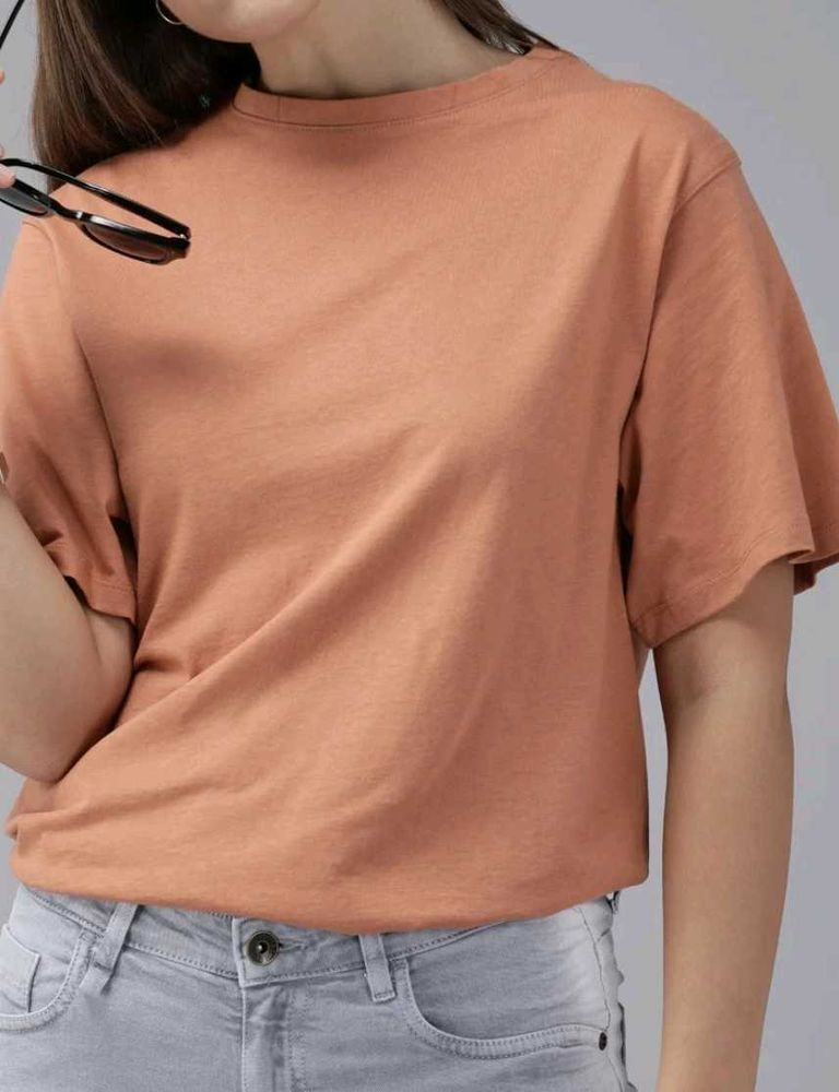 Casual Peach T-Shirt