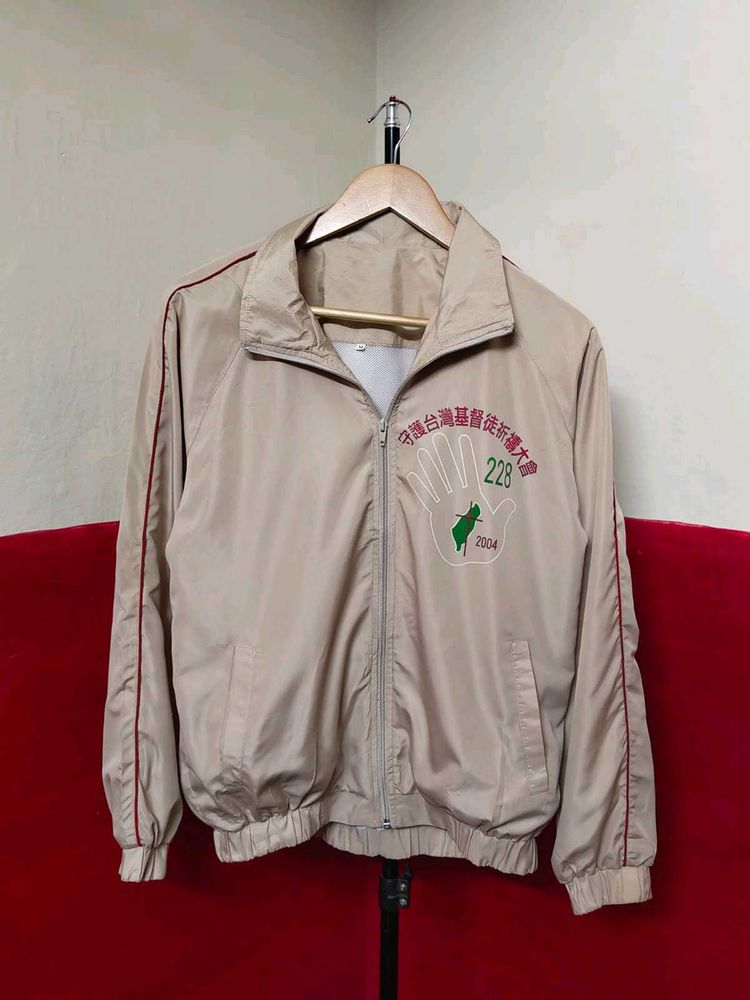 Vintage Beige Track Jacket