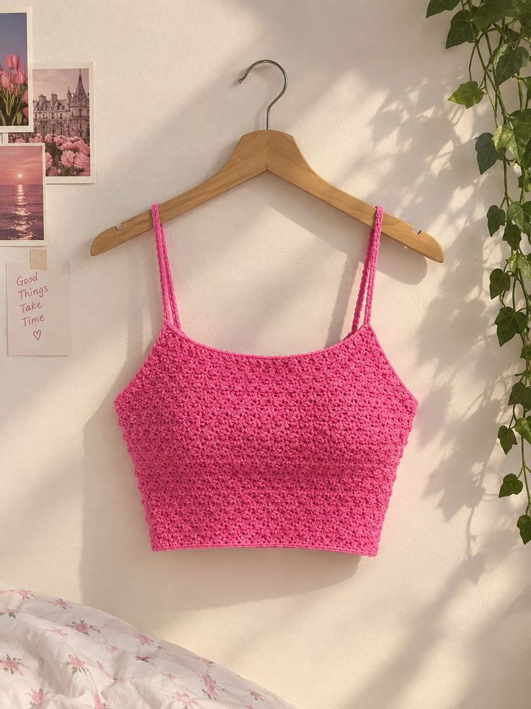 Crochet Halterneck Crop Top