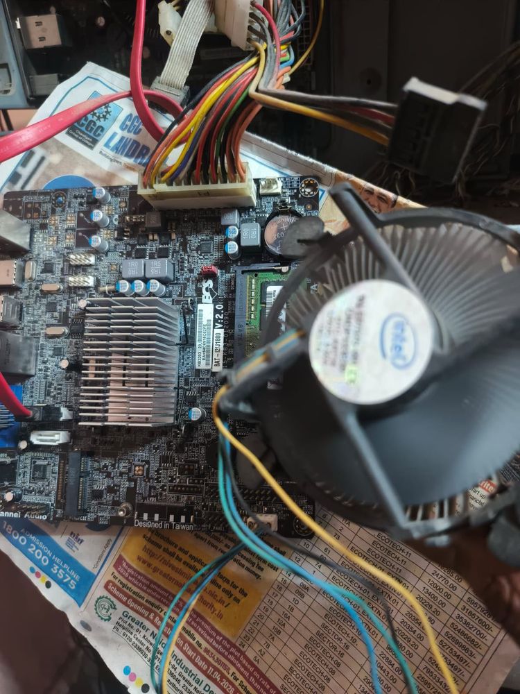 Computer Motherboard with ram