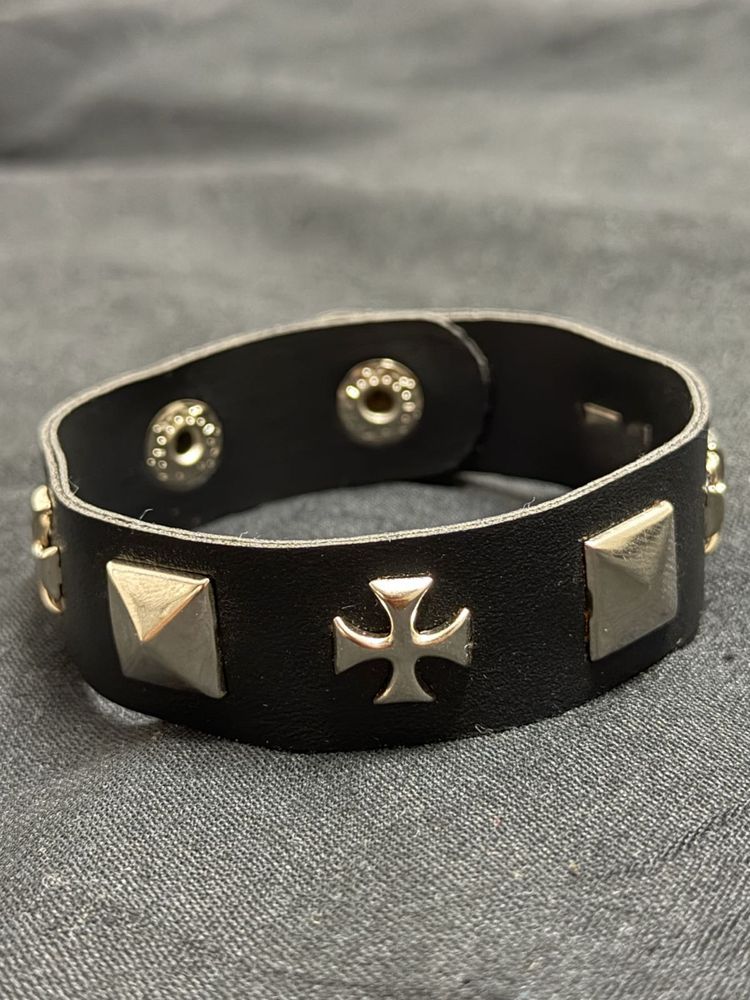 Gothic Studded Leather Bracelet