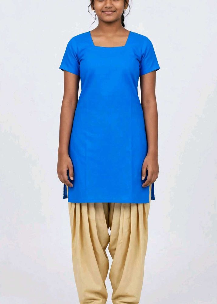 Vibrant Blue Kurta with Patiala Pants