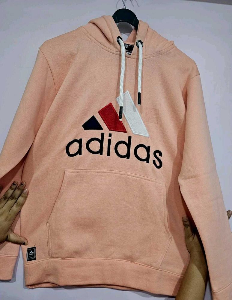 💮Peach Adidas Hoodie