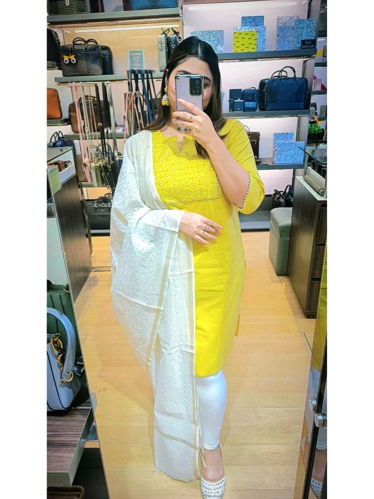 Kurta With Matching Dupatta