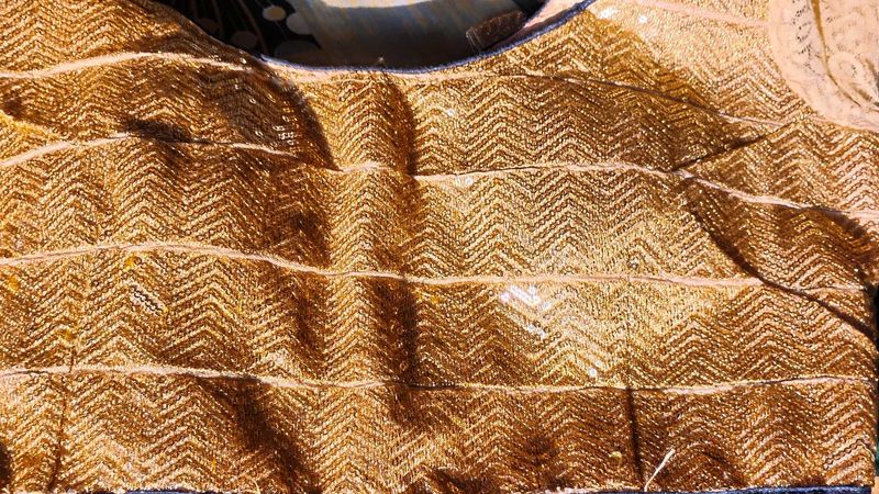 Stunning Golden Chevron Blouse