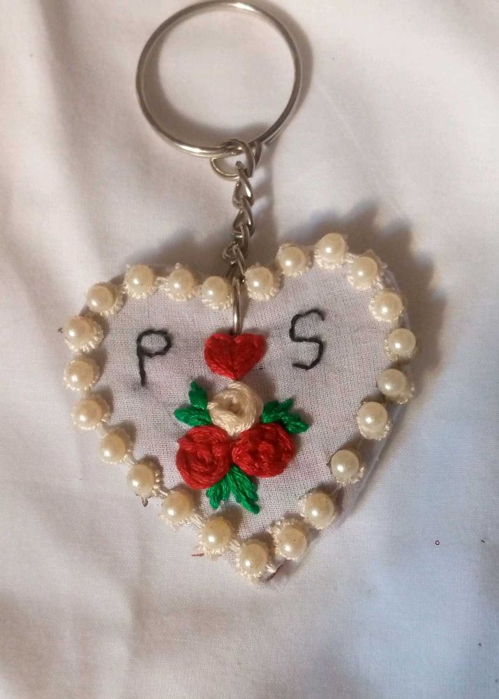 Personalized Heart Keychain
