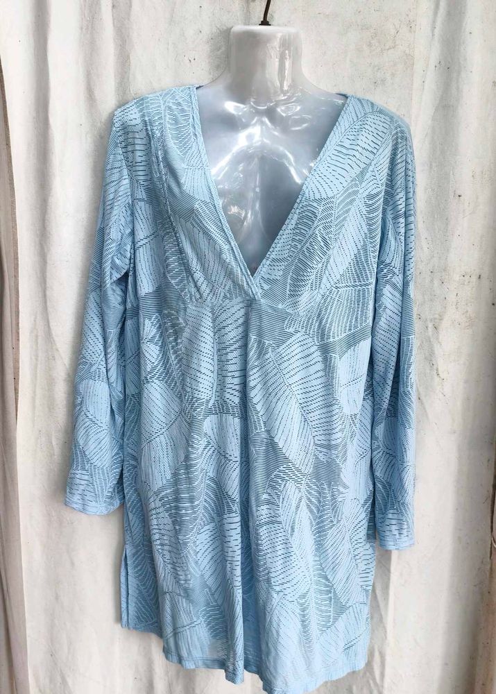 light blue dress