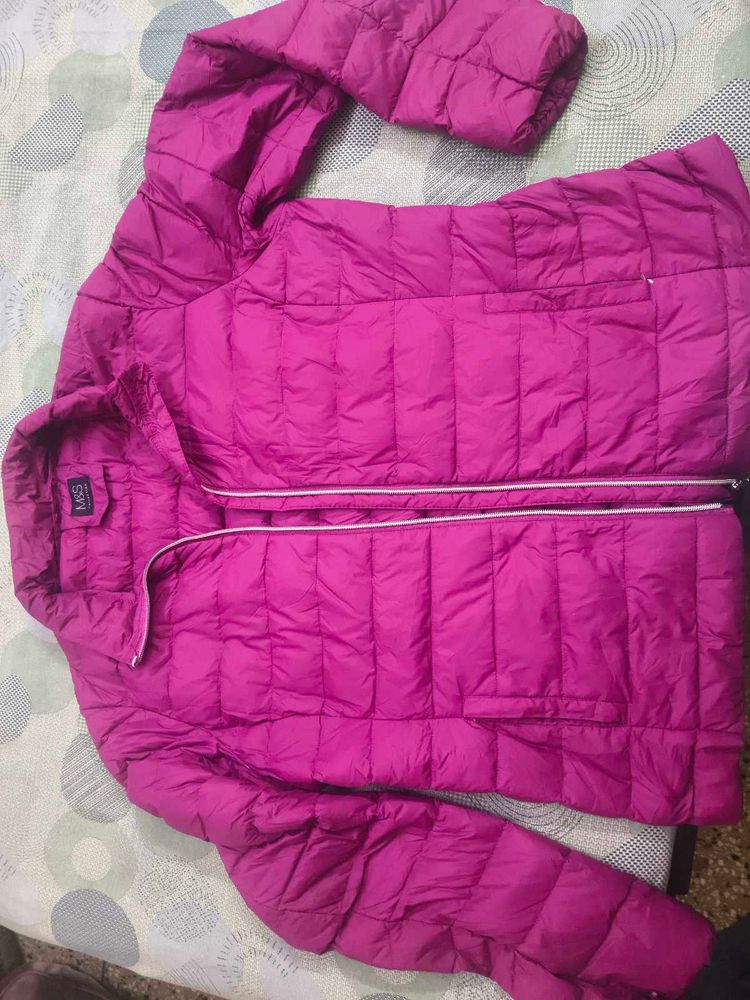 Magenta Padded Jacket - M&amp;S