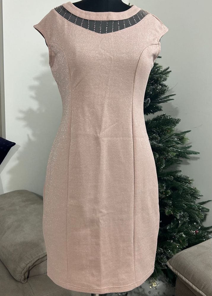 Stylish Pink Korean Party Dress