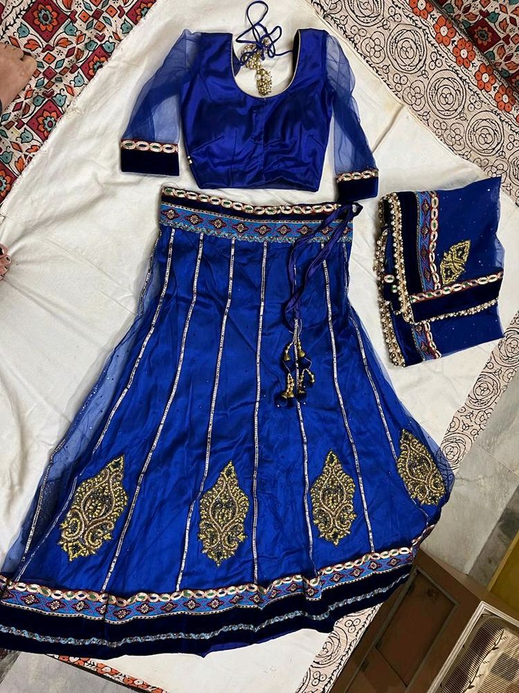 Royal Blue Lehenga Choli Set