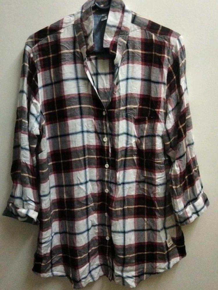 Red And White Checker Top