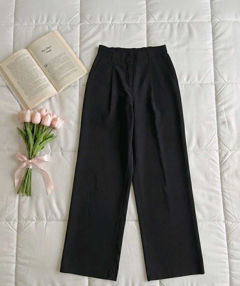 Black Wide Leg Trousers