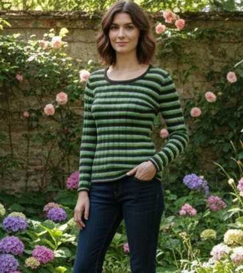 Striped Knit Sweater