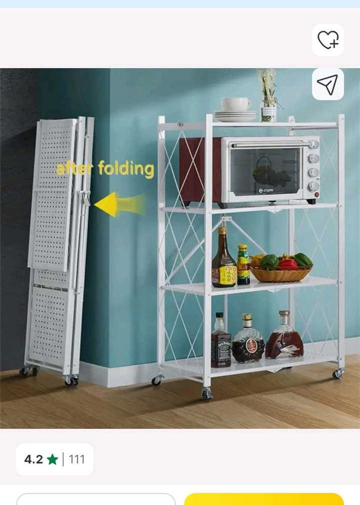 Compact Folding Kitchen Rack