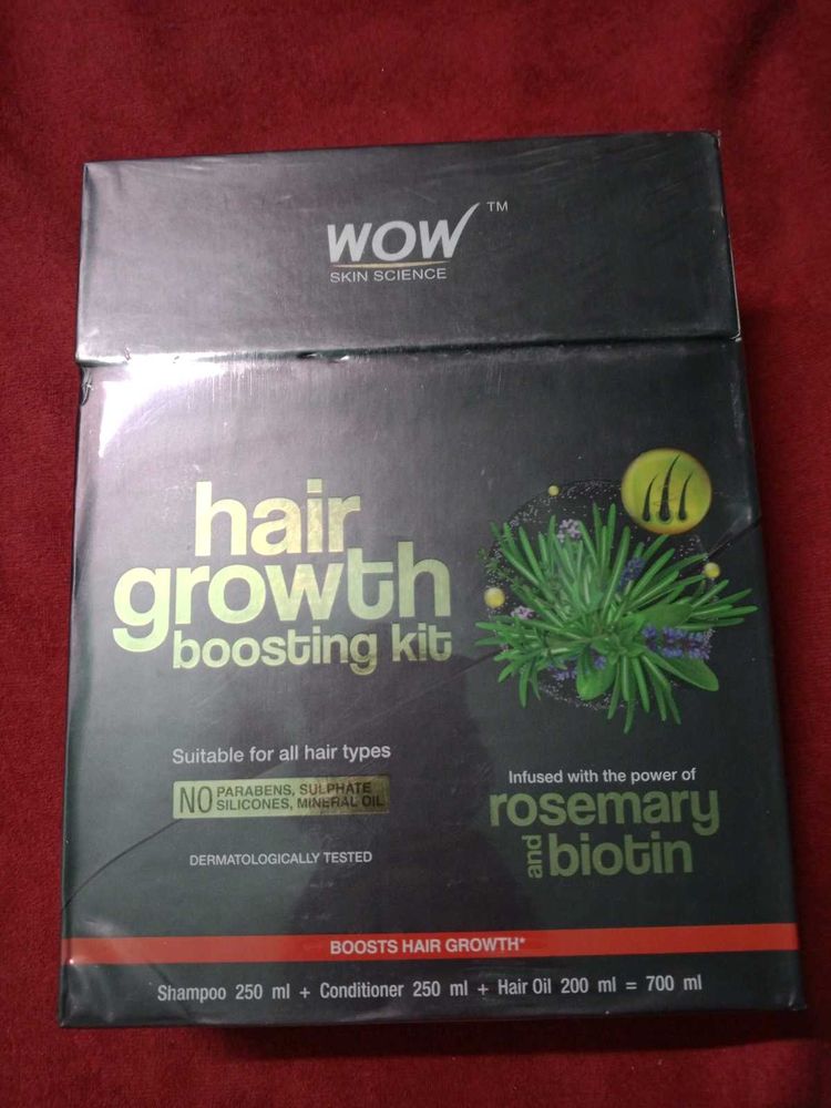 WOW Hair Growth Kit Includes Oil Shampoo Condi