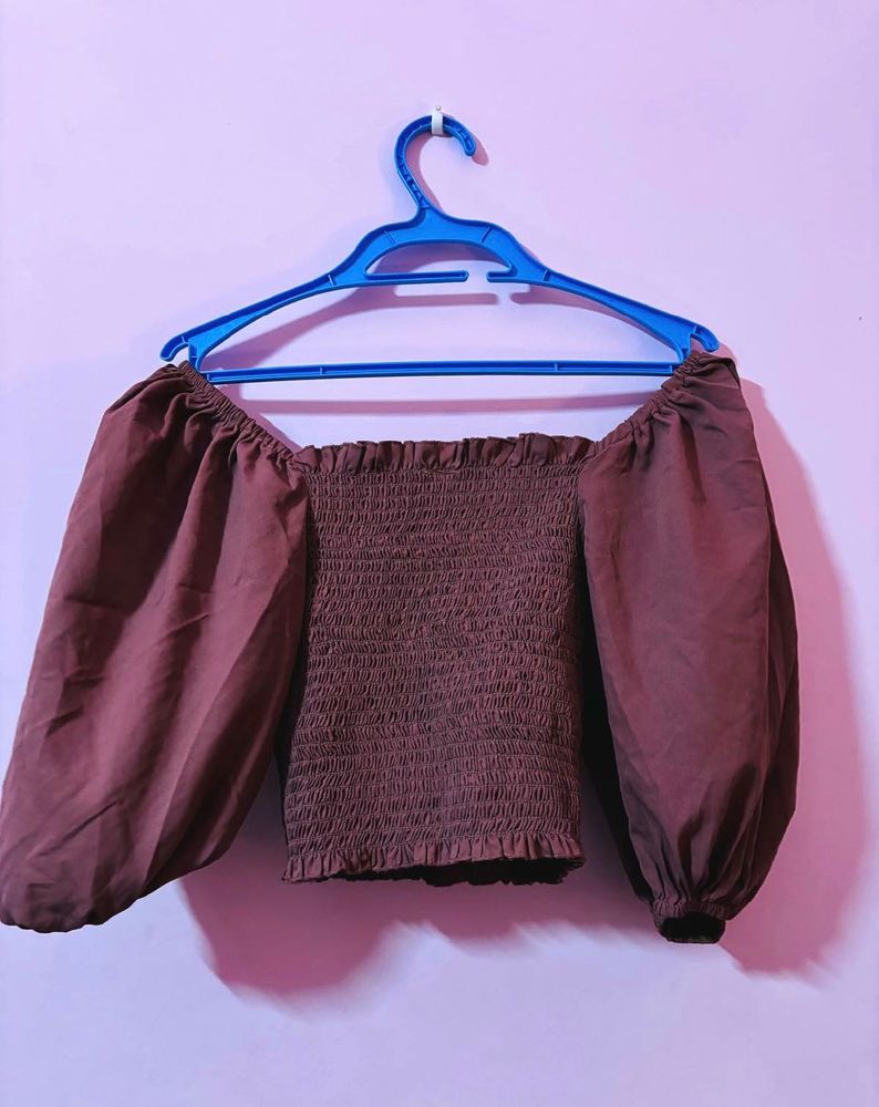 Chic Smocked Off-Shoulder Top