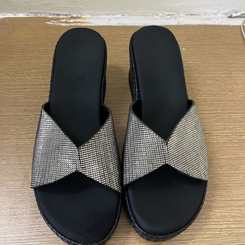 Sparkling Wedge Sandals for Women