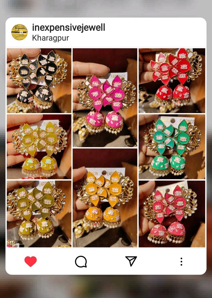 Beautiful Minakari Earings