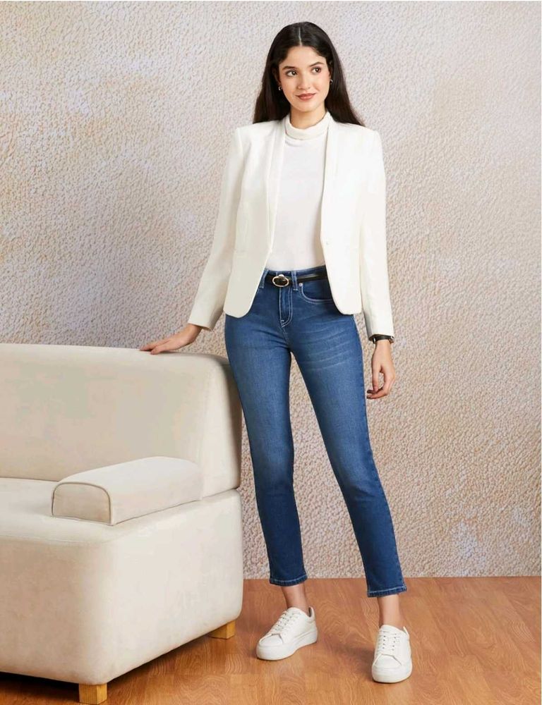 Symbol Women's Slim Fit Jeans (Mid Rise)