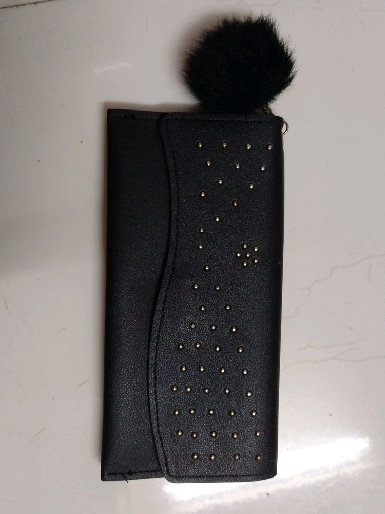 Stylish Black And Blue Everyday Wallet