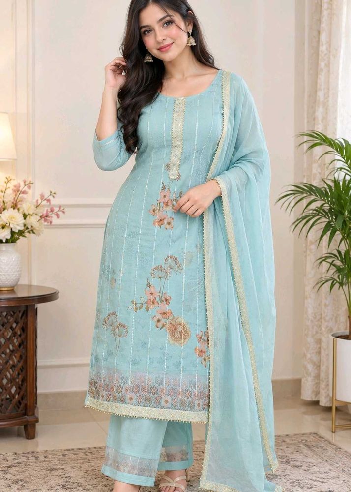 fresh branded digital suit with dupatta