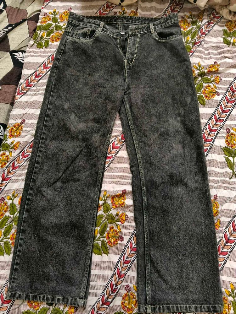 Stylish Acid Wash Denim Jeans