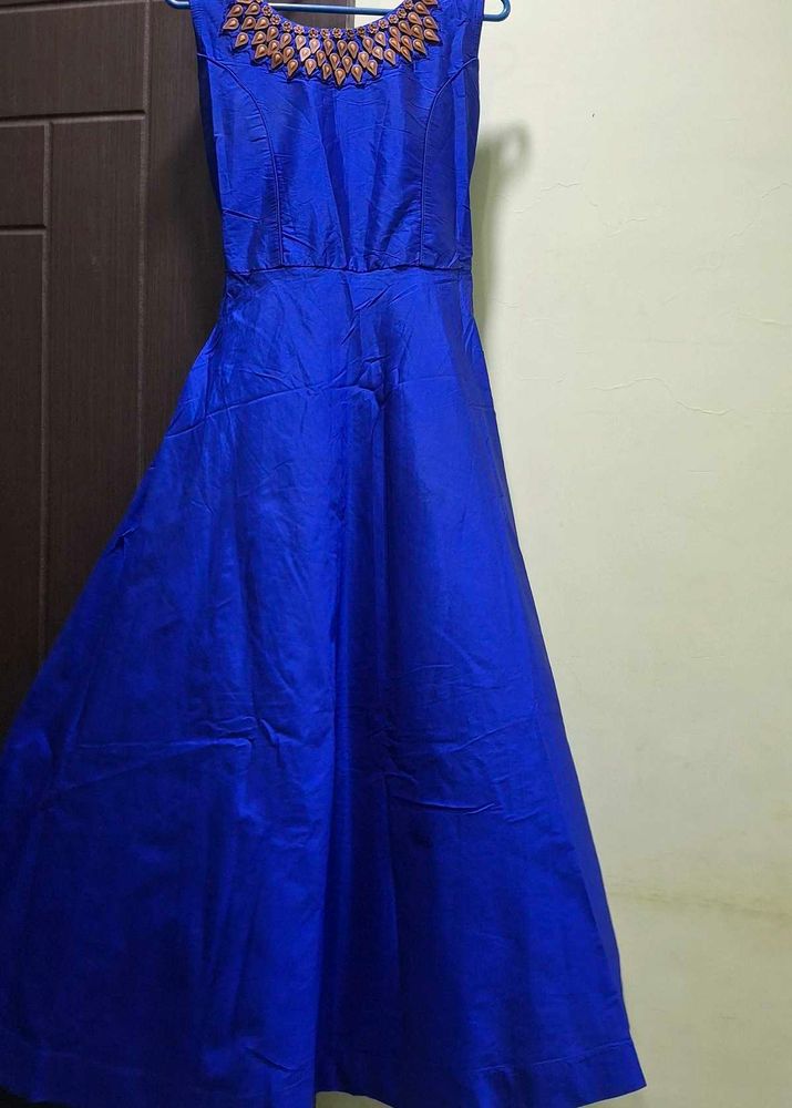 Royal Blue Embellished Gown